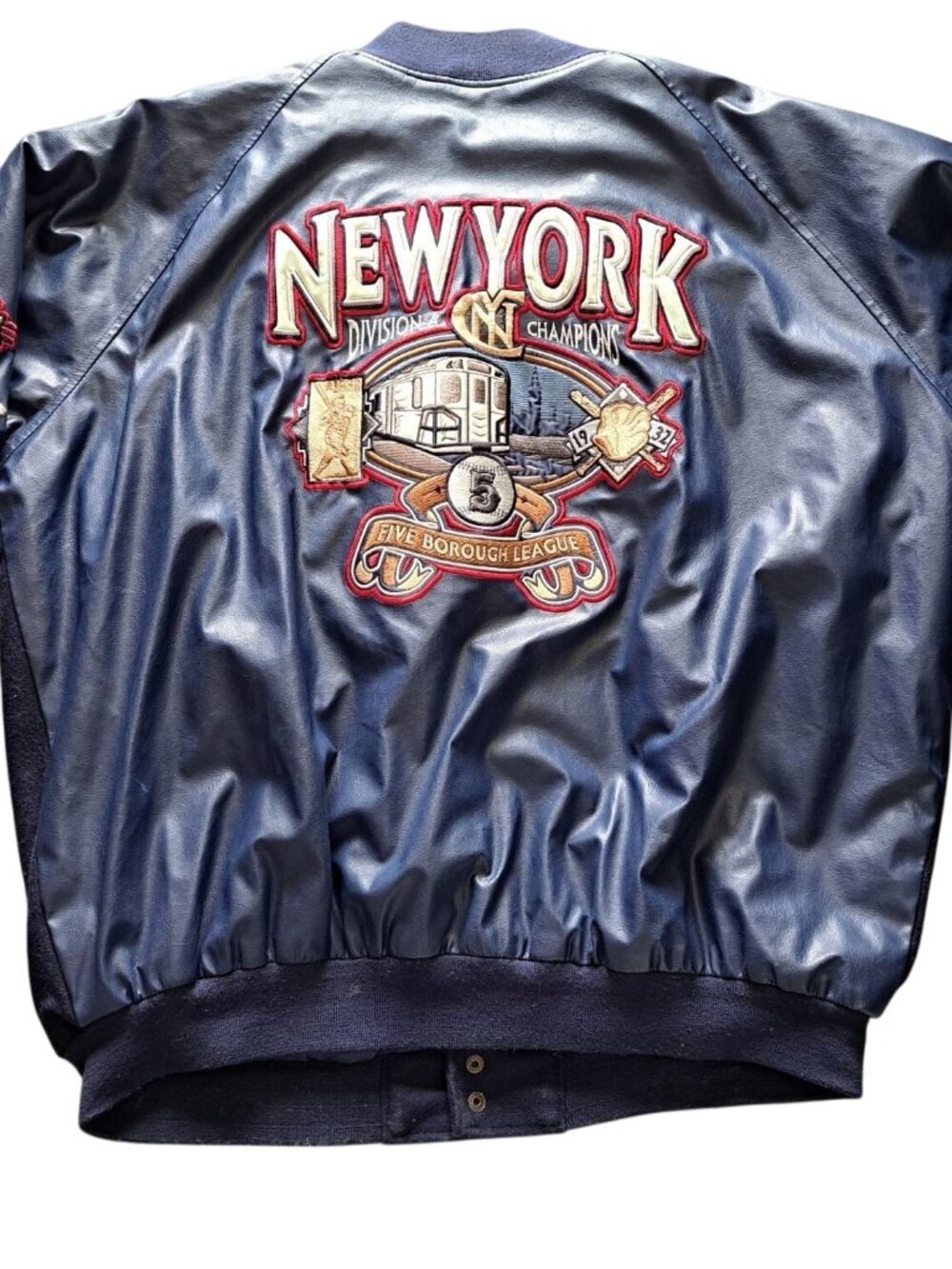 Steve & Barrys New York City Subway Series Division Champions Bomber Jacket XXL - Picture 3 of 14